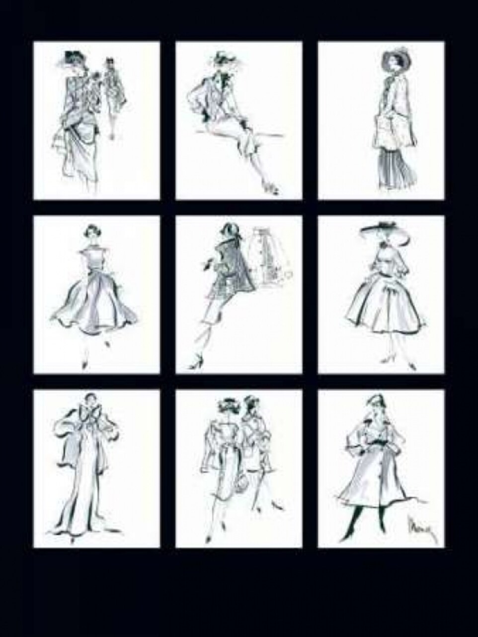 Fashion Through the Decades Poster Print by Mona Shafer Edwards - Item # VARPDXEMP108